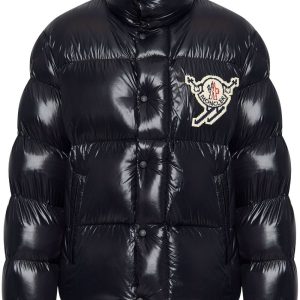 Fuyue logo patch moncler jacket