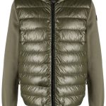 hooded panelled padded moncler jacket