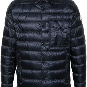 logo appliqué puffer moncler jacket